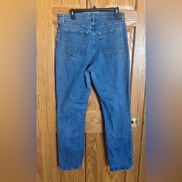 Abercrombie & Fitch Women's Curve Love The 90’s Slim Straight Jeans - 32/14 Long - Picture 3 of 3
